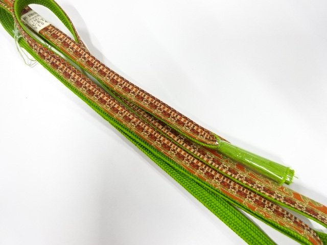 JAPANESE KIMONO / UNUSED HAND-TIED OBIJIME